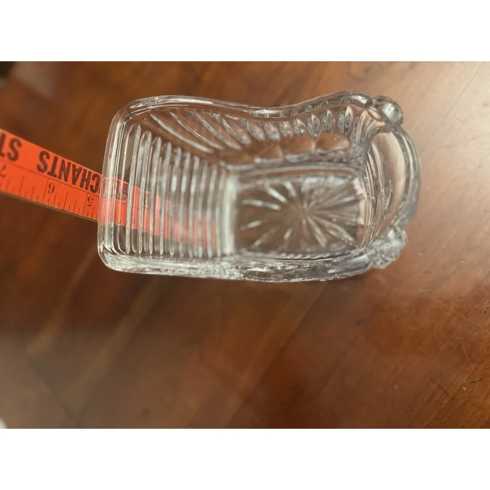 Princess House Royal Highlights Lead‎ Crystal Sleigh Candle Holder